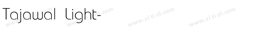 Tajawal Light字体转换